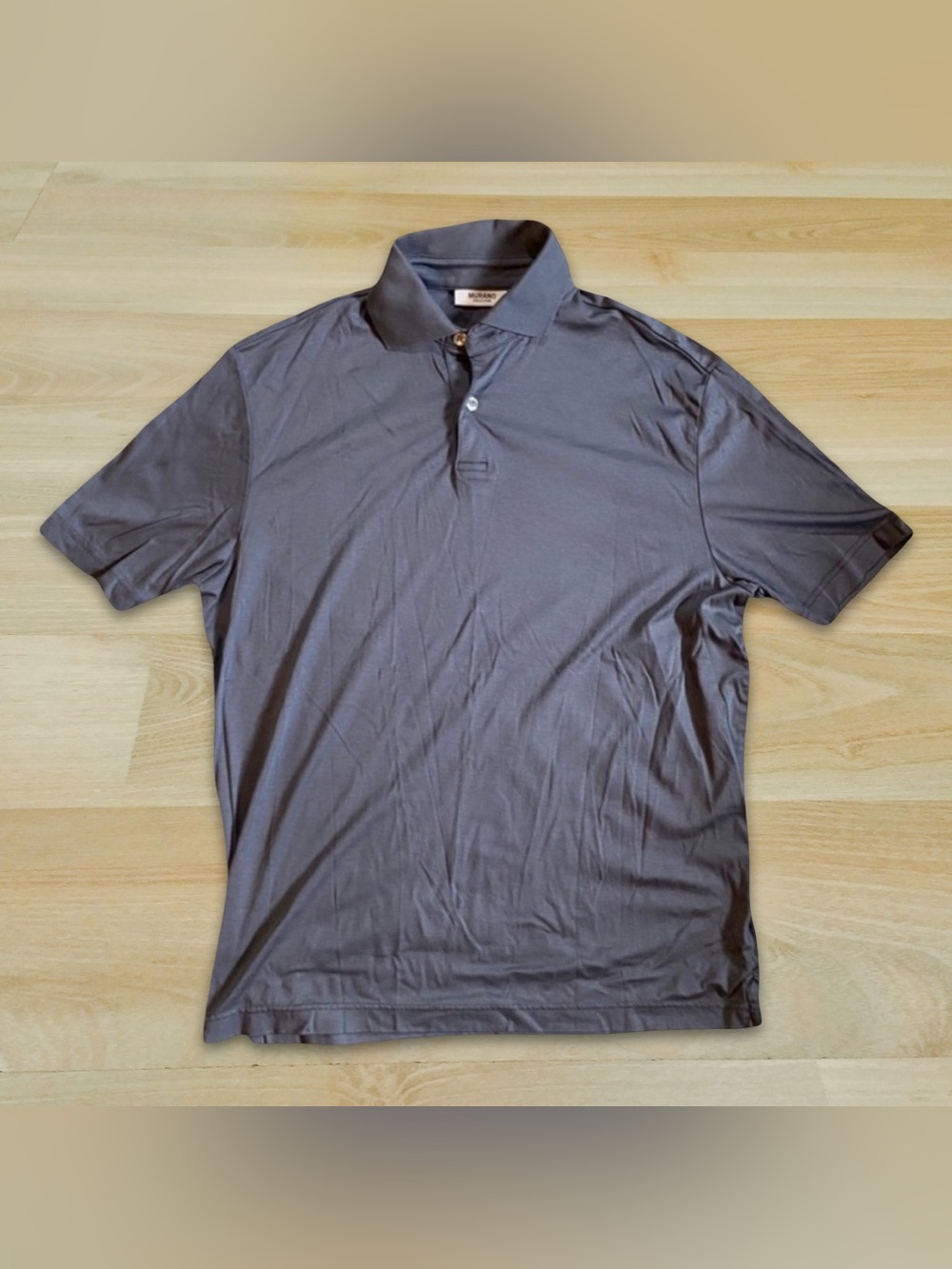 100% Cotton Murano Gray Liquid Luxury Collared Shirt